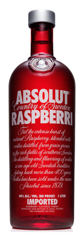 Main product image for Absolut Raspberry 38% 1l.
