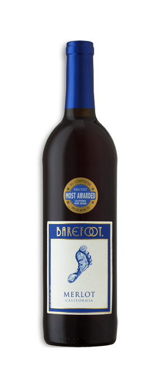 Main product image for Barefoot Merlot 13,5% 75 cl