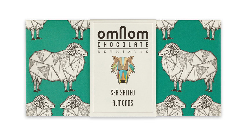 Omnom Sea Salted Almonds + Milk Large Tablet