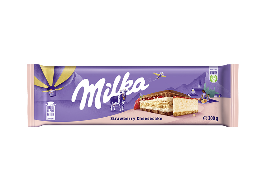 Main product image for Milka Strawberry Cheesecake Tablets