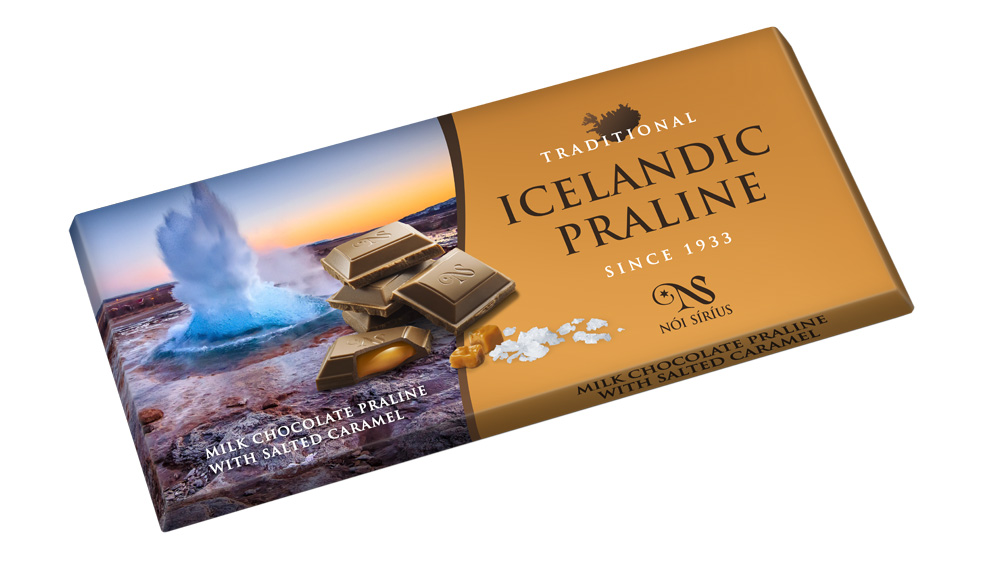 Traditional Icelandic Milk Chocoalte - Praline with Salted Caramel