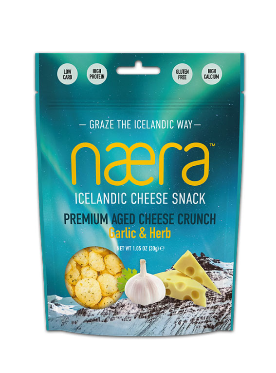 Næra Premium Cheese Crunch Garlic & Herb