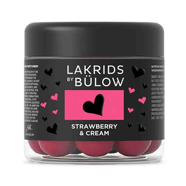 Lakrids Bulow Love Strawberry & Cream 125g