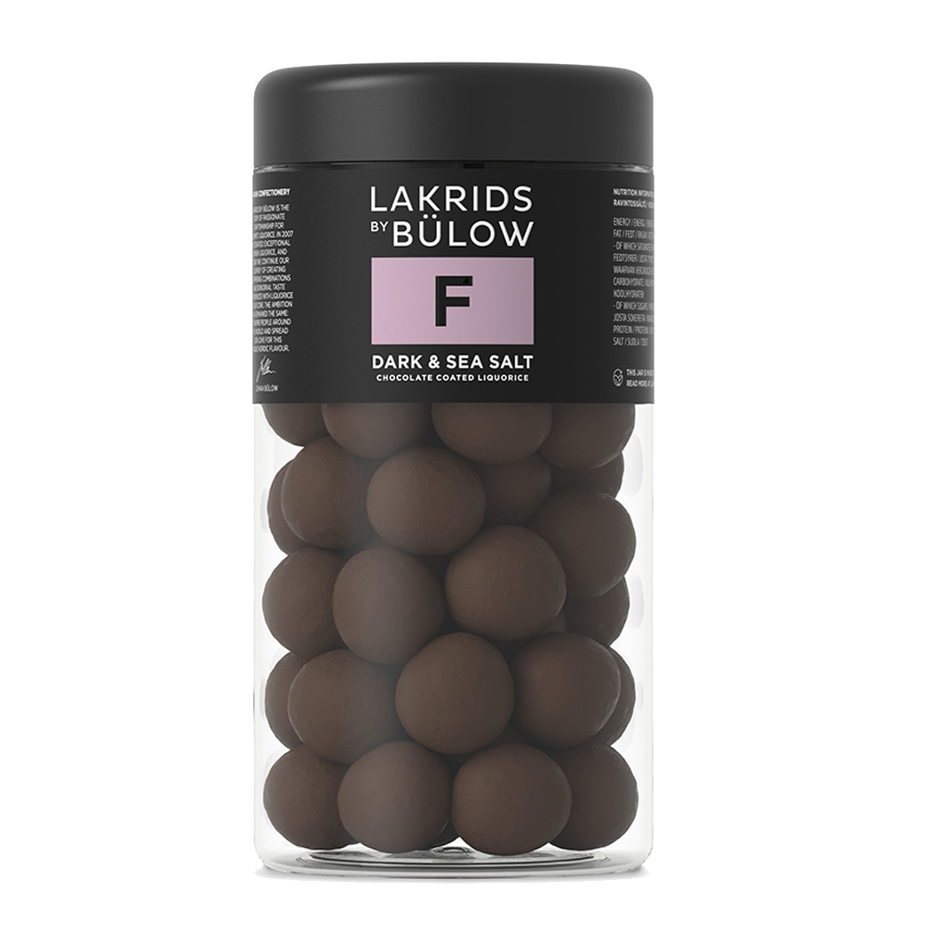 Main product image for Lakrids Bulow Regular F Dark & Sea Salt 295g