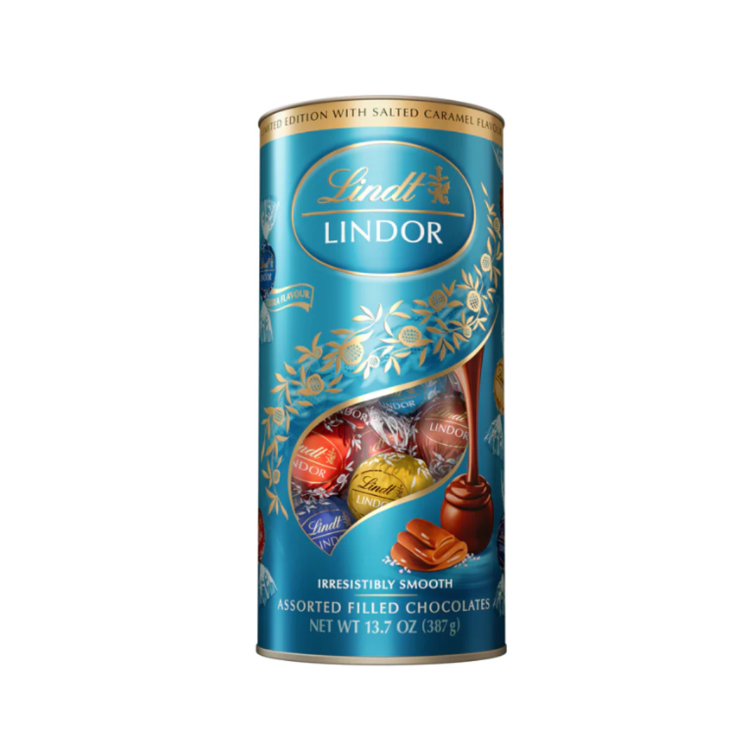 Lindor Tube Assorted W/Salted Caramel 387g