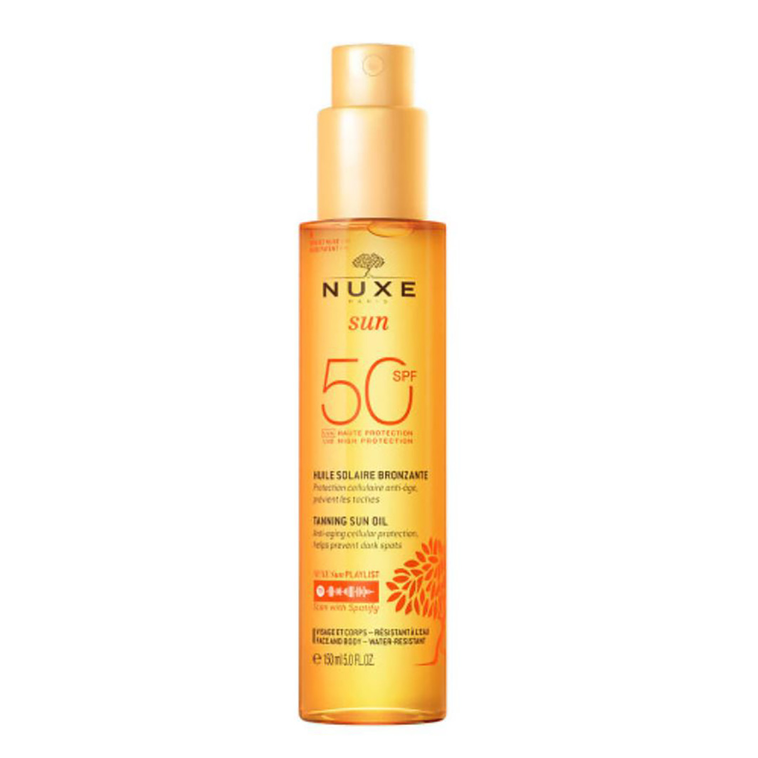 Nuxe Sun Tanning Oil For Face & Body SPF50