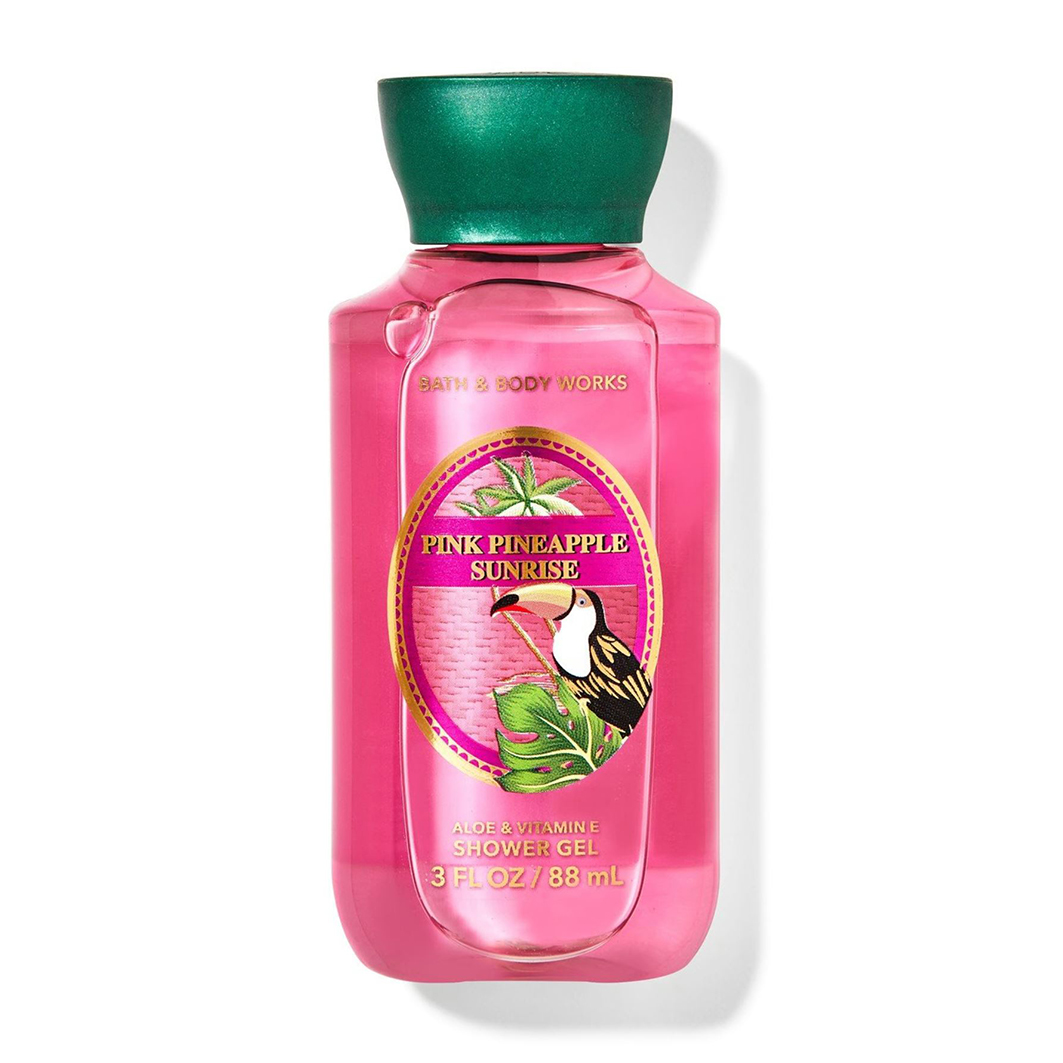 Pink Pineapple Sunrise Travel Shower Gel