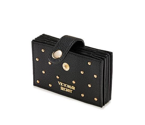 Product image for Accordion Card Case - Studded Black