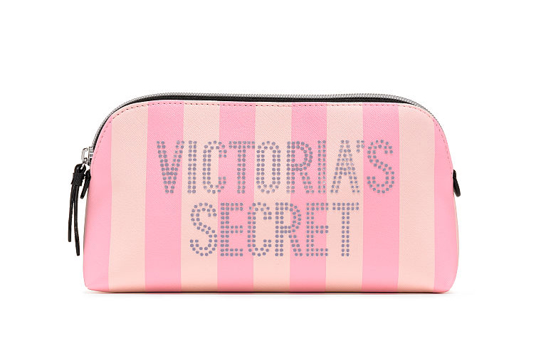 Product image for Beauty Bag - Signature Pink Stripe