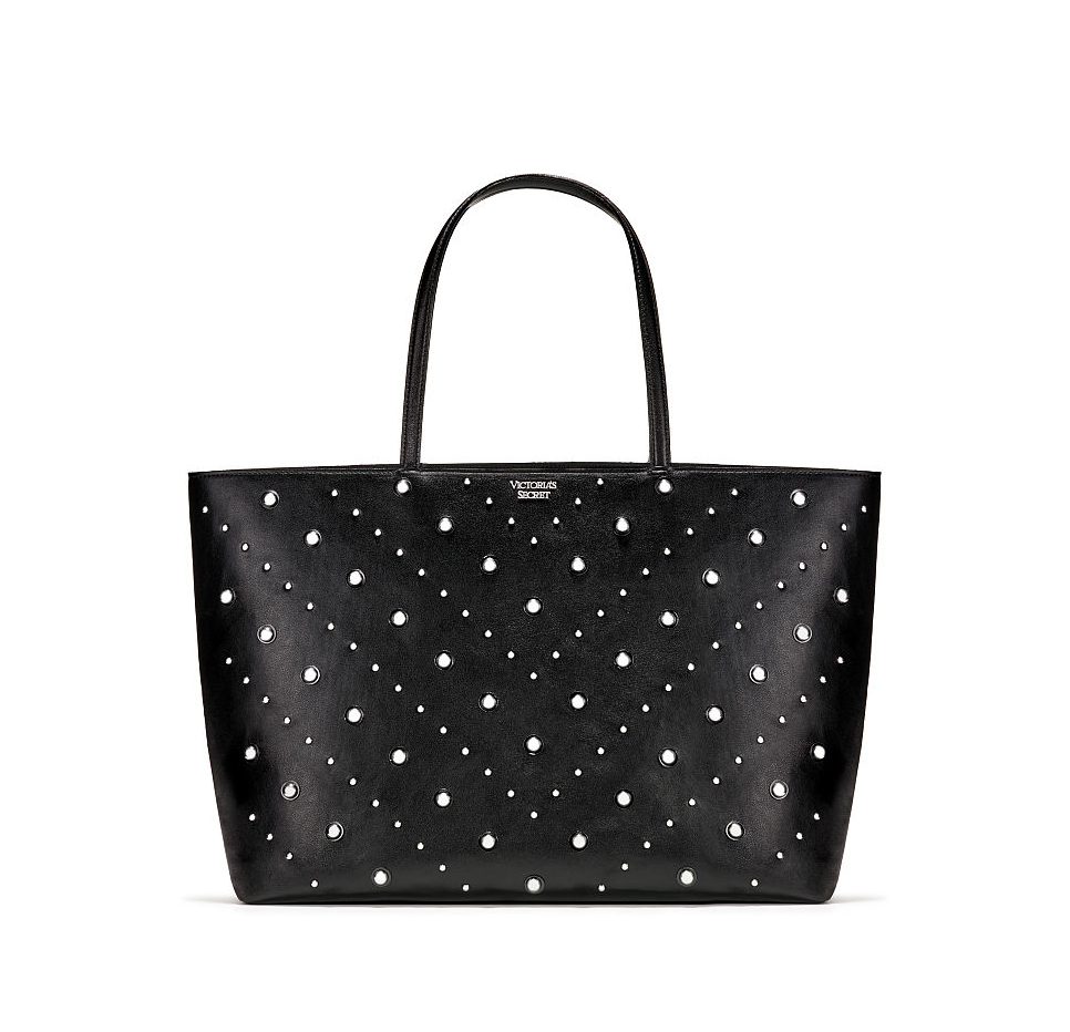 Product image for Mixed Stud Everything Tote - Black