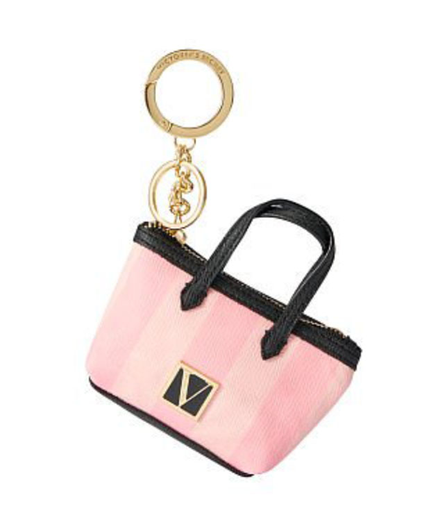 Main product image for Tote Key Fob Pink Stripe