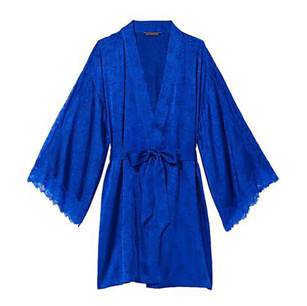 Satin Kimono Blue XL/L