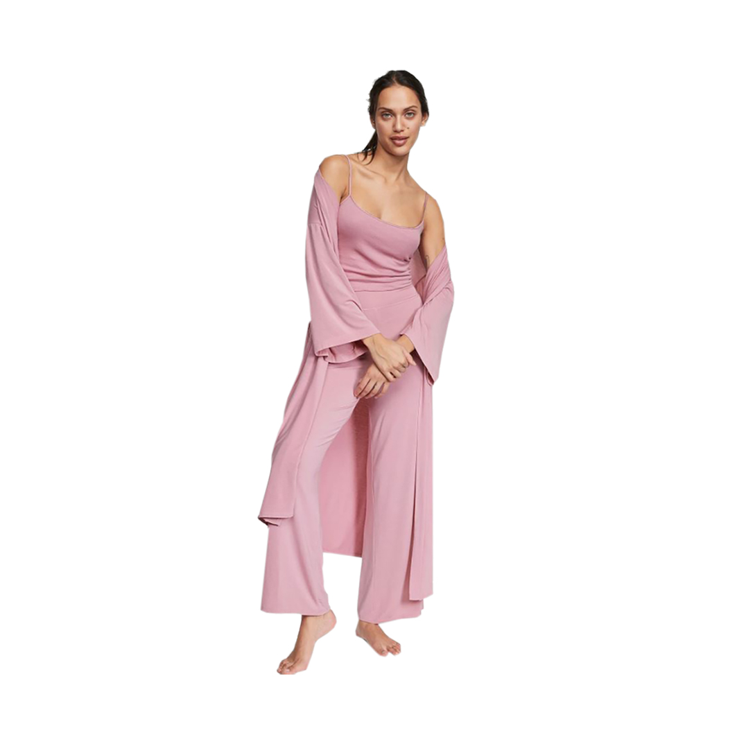 Product image for Modal Pajama 3 Piece Set Purple XL/XXL