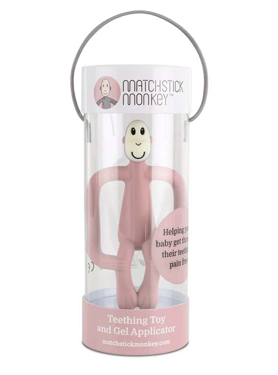 Product image for Matchstick Monkey Teething Toy - DUSTY PINK