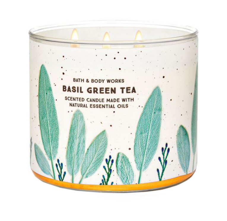 Main product image for Basil Green Tea 3 Wick Candle