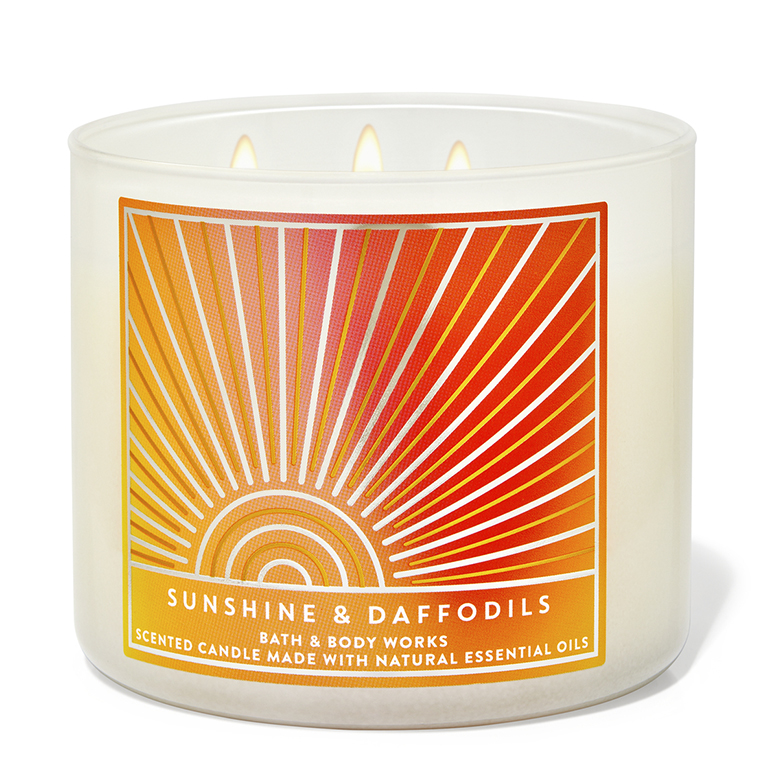 Main product image for Sunshine & Daffodils 3 Wick Candle