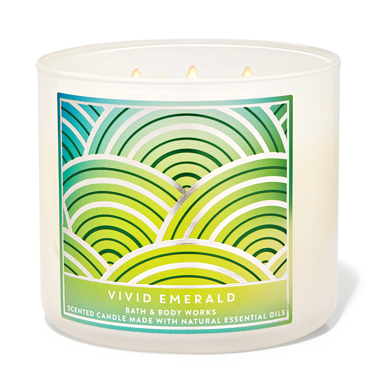 Vivid Emerald 3 Wick Candle