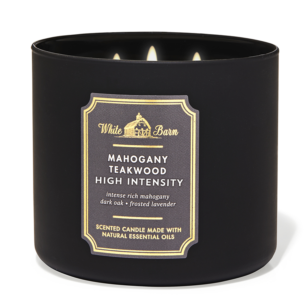 Mahogany Teakwood High Intensity Large Candle