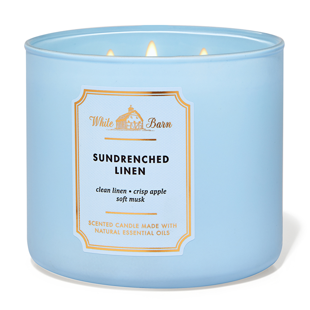 Sundrenched Linen Large Candle