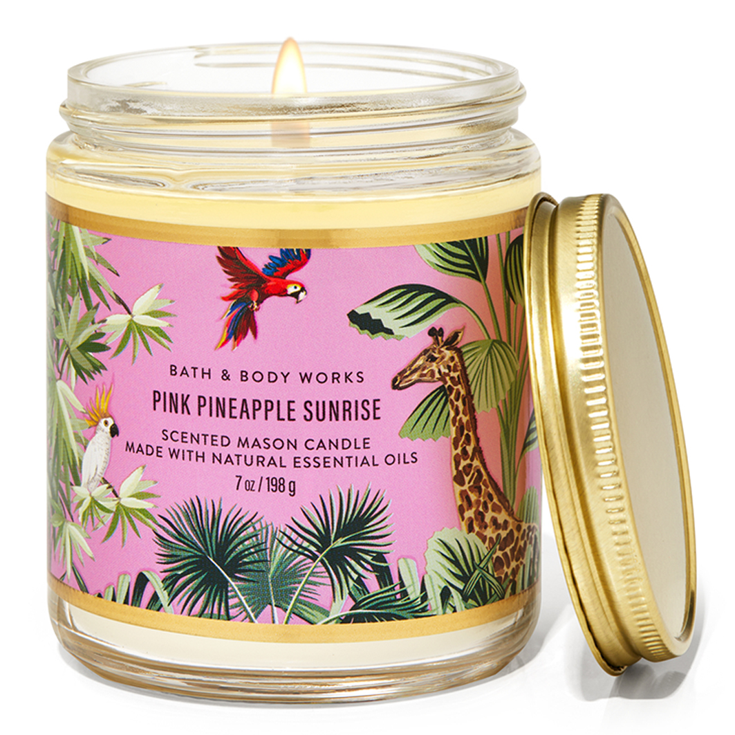 Main product image for Pink Pineapple Sunrise Single Wick Candle