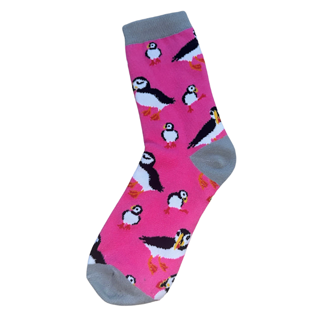 Puffin Socks Pink 35-39