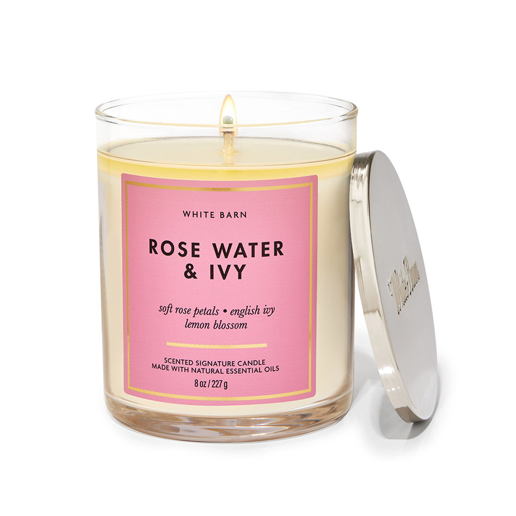 Rosewater & Ivy Tumbler Single Wick Candle