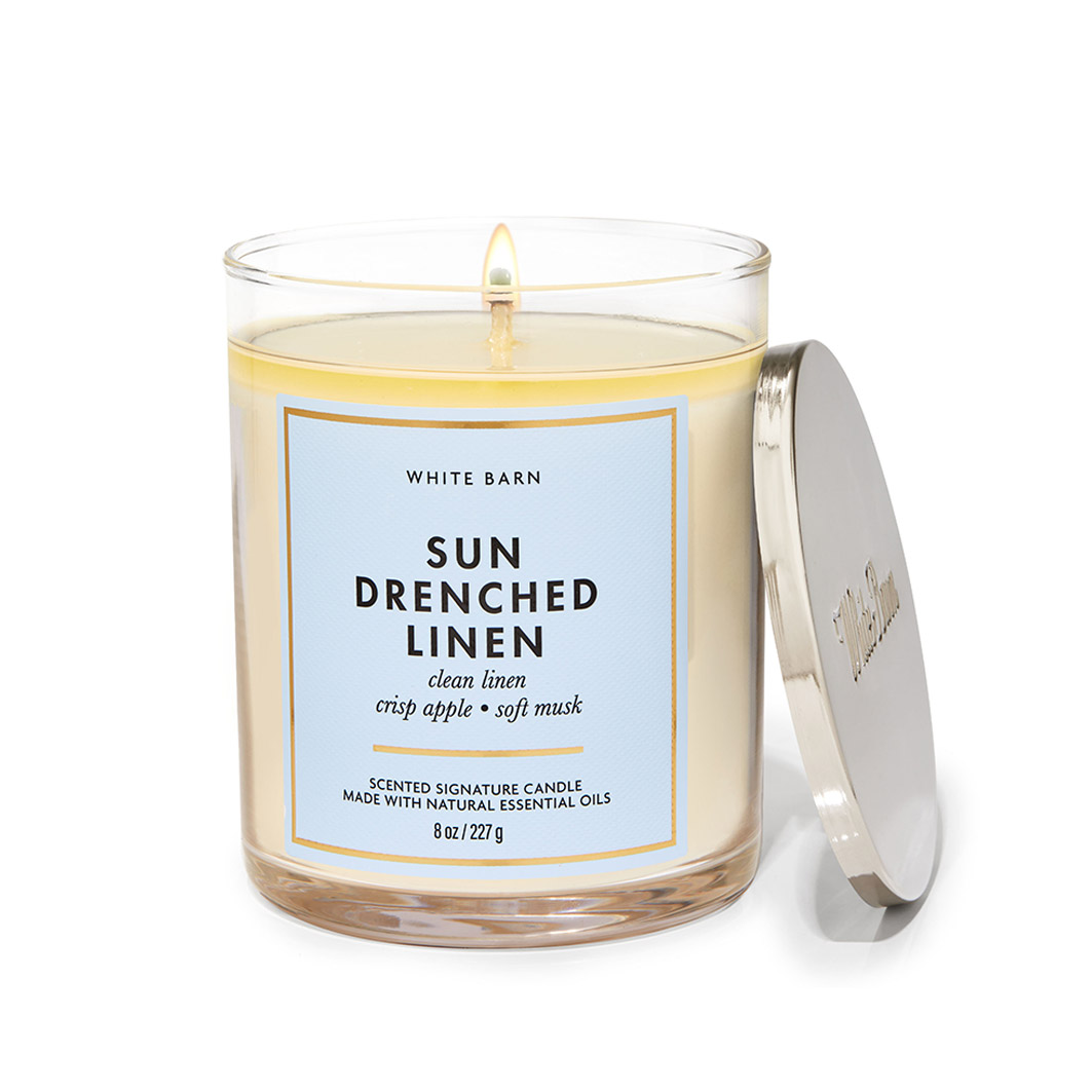 Sundrenched Linen Tumbler Single Wick Candle