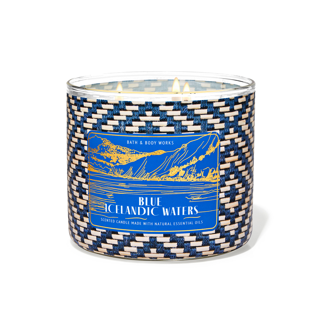 Blue Icelandic Waters Large Candle