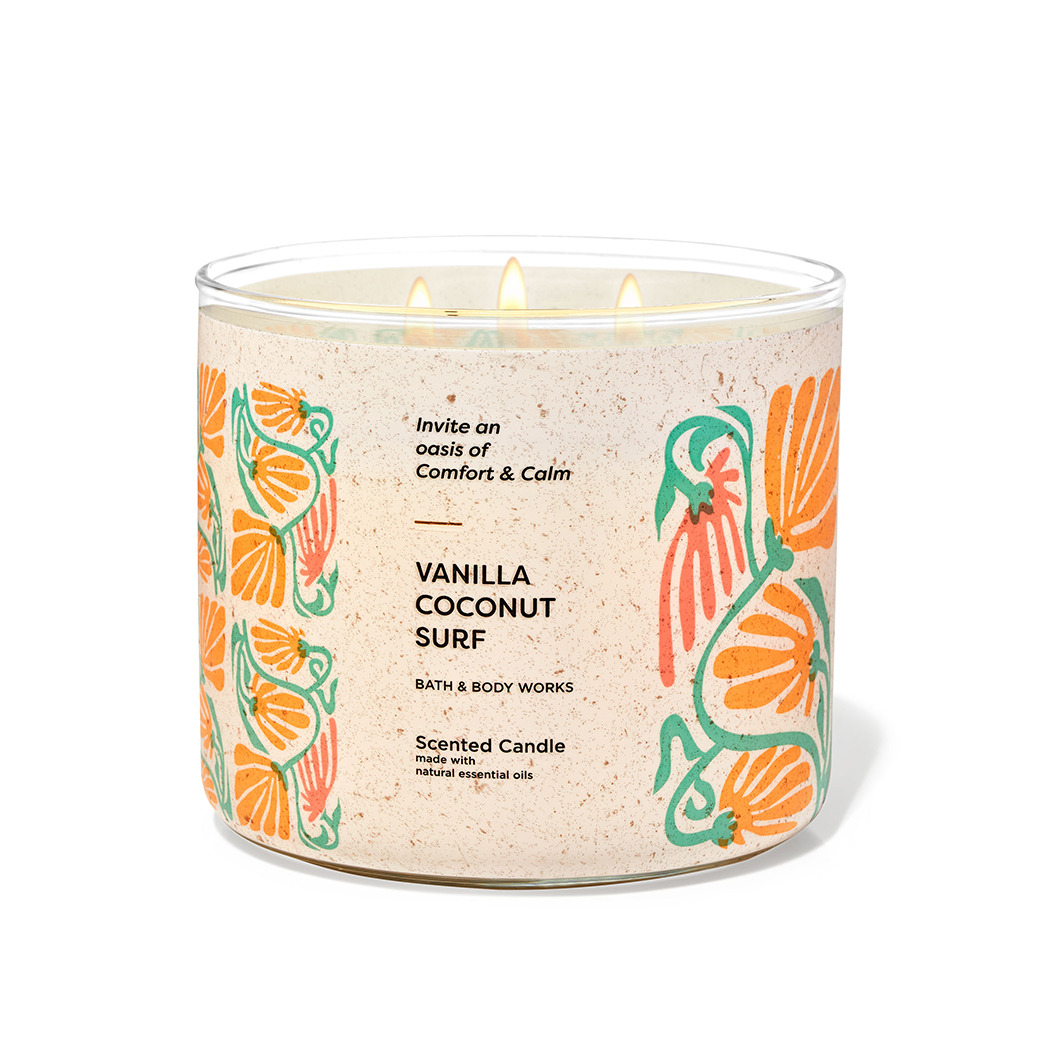 Vanilla Coconut Surf  Large Candle