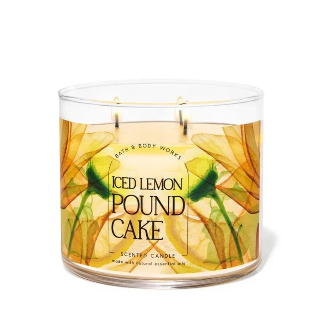 Iced Lemon Poundcake Large Candle