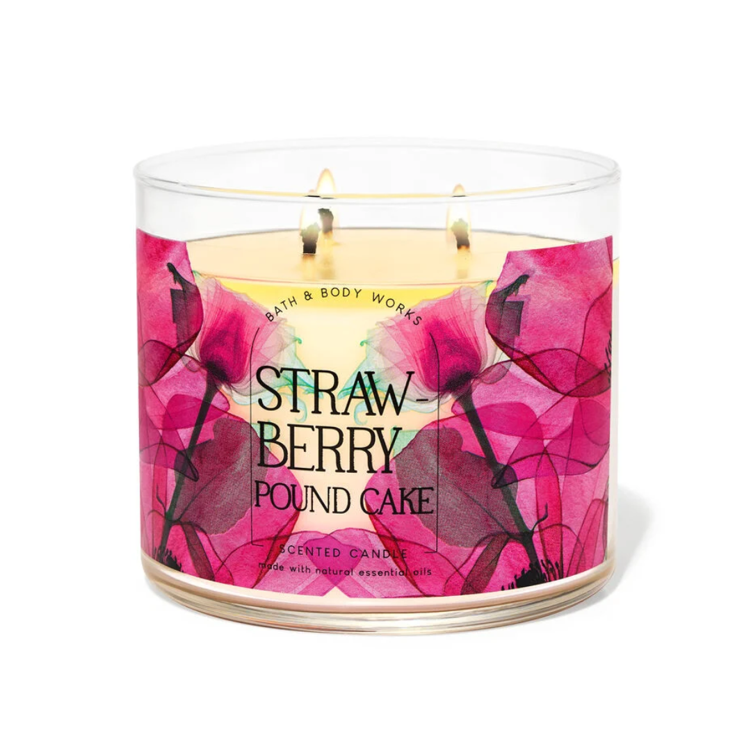 Strawberry Poundcake Large Candle