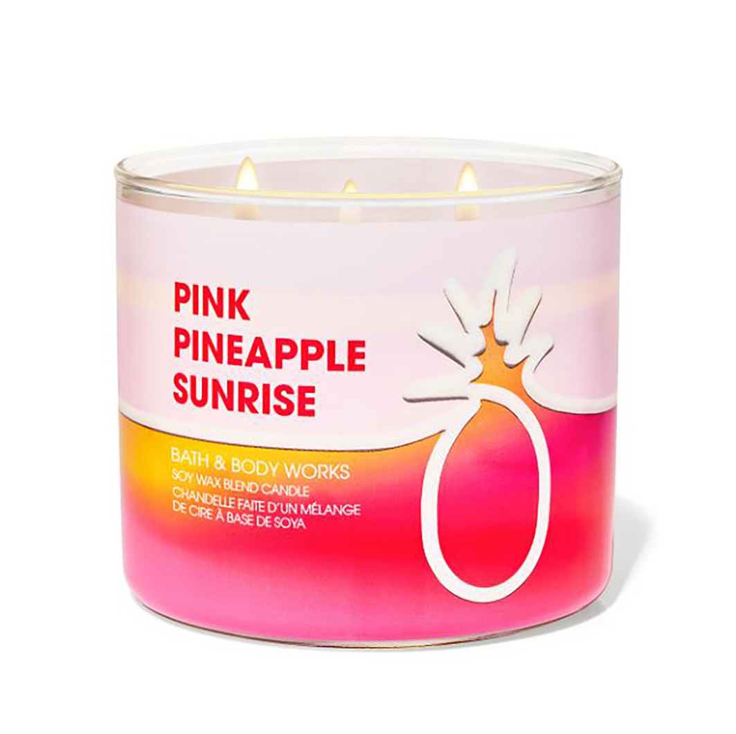 Pink Pineapple Sunrise Large Candle