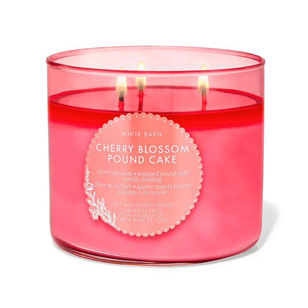 Cherry Blossom Pund Cake Large Candle