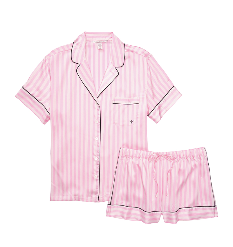 Product image for Satin SPJ Sleepwear Stripe XL