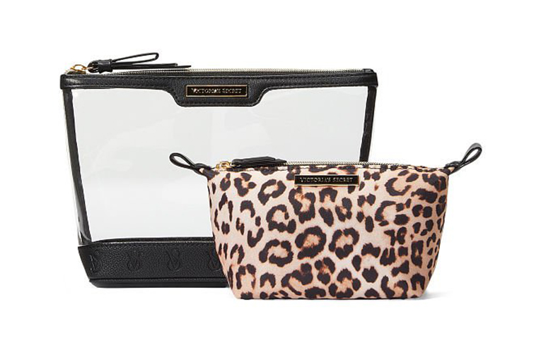 Product image for Train Case Nested Duo Natural Leopard